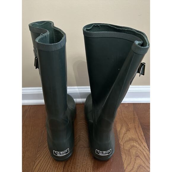 LL Bean Wellie Rubber Rain Boots Women's Size 9 Green Tall Muck Boot - Picture 4 of 10